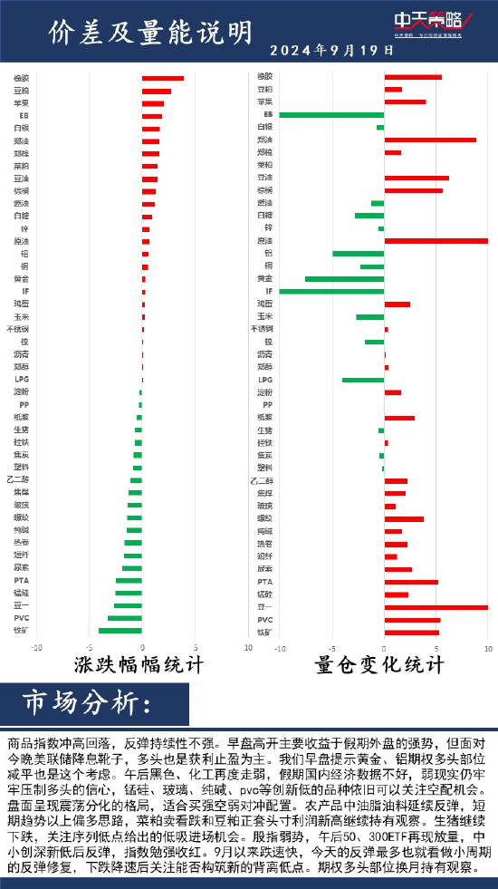 中天策略:9月19日市场分析